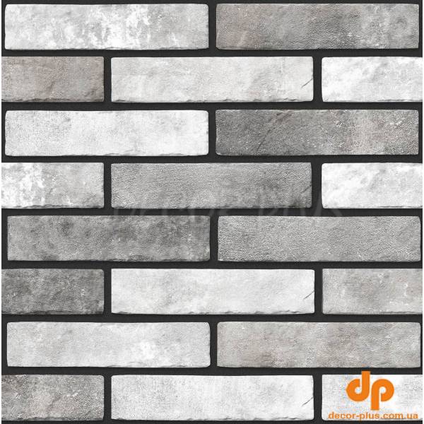 Плитка стінова KB2010 Klinker Brick Сірий Slim 60x205x6 Golden Tile