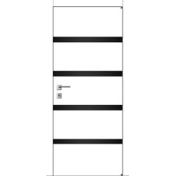 Міжкімнатні двері ВАШІ ДВЕРІ Авангард А5 4S біла