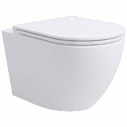 3810830 Aero Підвісний безобідковий унітаз з кришкою soft-close, Vortex Flush, білий глянець (1 сорт)