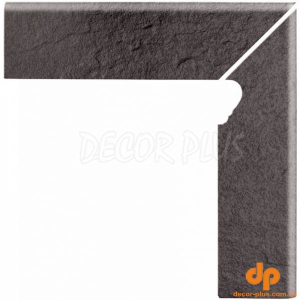 Клінкер SOLAR GRAPHITE SCURTING RIGHT STRUCTURE 8х30