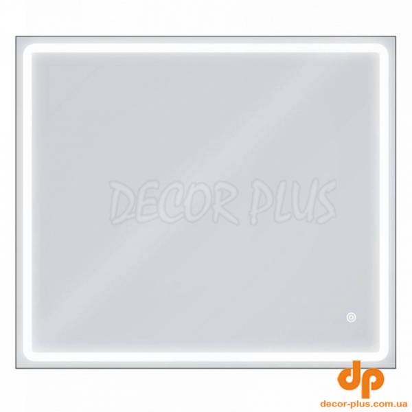 Дзеркало AQUA 80x70 Рама Черний Мат