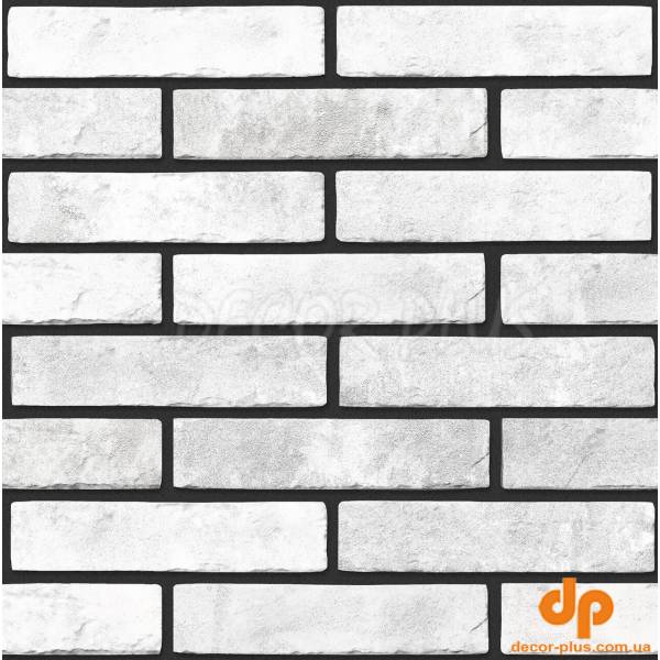 Плитка стінова KB0010 Klinker Brick Білий 60x250x6 Golden Tile