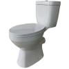 PS212C01VW Basic A Унітаз- компакт безобідковий Vortex Flush, з кришкою soft-close, білий (1 сорт)