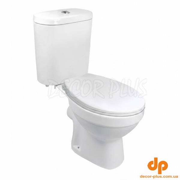 PC001C010W Carlos Унітаз-компакт з кришкою soft-close, білий (1 сорт)