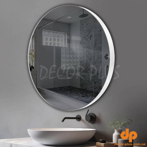 Дзеркало Inox R White + options 800х800 Juergen Mirror