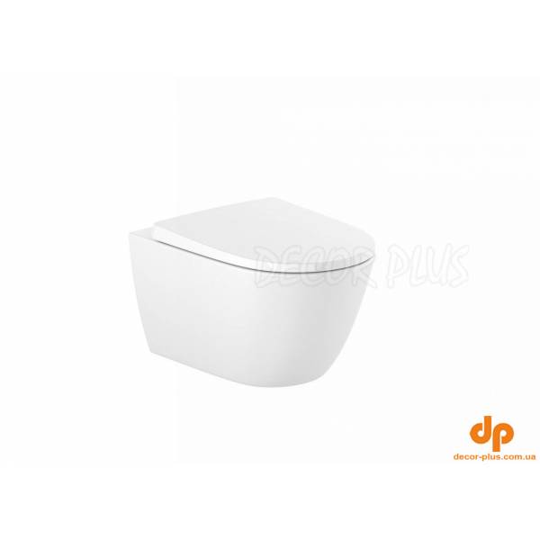 Унітаз підвісний із турбозмивом Ona Vortex з кришкою soft-close A34H684000 Roca