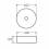 DFL3270100MB Flow Раковина кругла 400x120 мм на стільницю, без переливу, чорна матова (1 сорт)