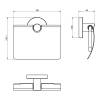 DFL40000618BN Flow Тримач туалетного паперу з кришкою, колір Brushed Nickel PVD (1 сорт)