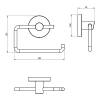 DFL41000601BG Flow Тримач туалетного паперу без кришки, колір Brushed Gold PVD (1 сорт)