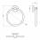 DFL21130901BN Flow Тримач для рушників, кільце, колір Brushed Nickel PVD (1 сорт)