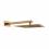 D113000000120BG Flow Верхня душова лійка 250x250 мм з кронштейном, brushed gold (1 сорт)