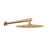 D113000000110BG Flow Верхня душова лійка d250 мм з кронштейном, brushed gold (1 сорт)