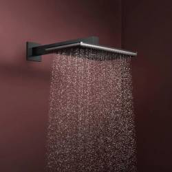 24530340 HG Raindance Alive Q Верхній душ 210/340 1jet, brushed black chrome (1 сорт)
