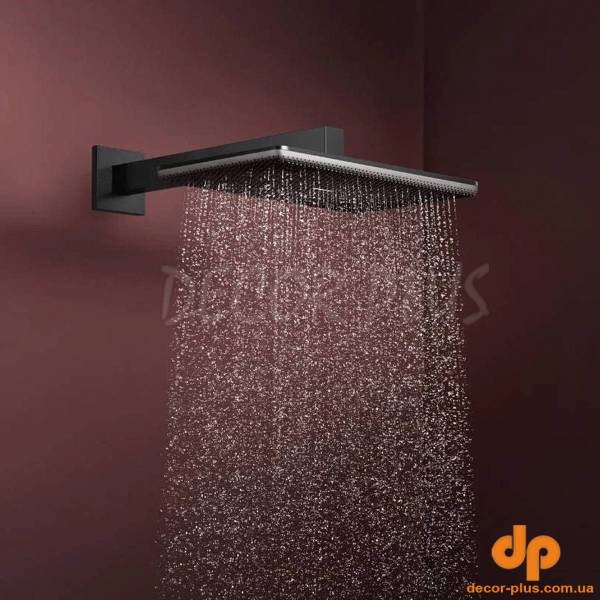 24530340 HG Raindance Alive Q Верхній душ 210/340 1jet, brushed black chrome (1 сорт)
