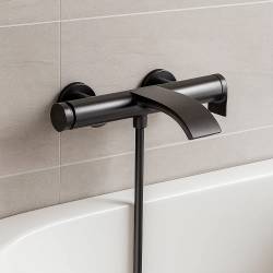 75420340 Vivenis Змішувач для ванни, brushed black chrome (1 сорт)