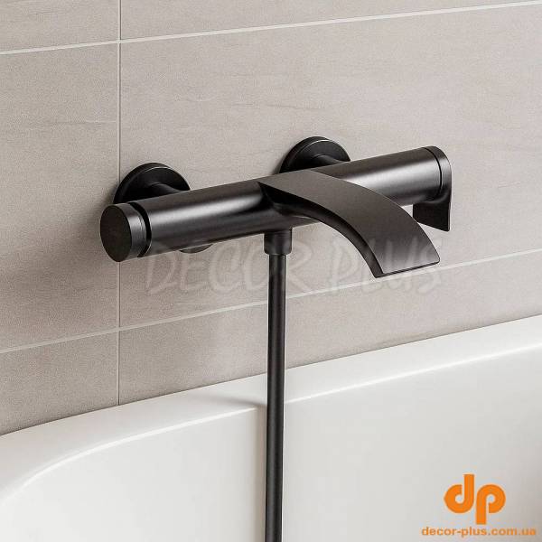 75420340 Vivenis Змішувач для ванни, brushed black chrome (1 сорт)