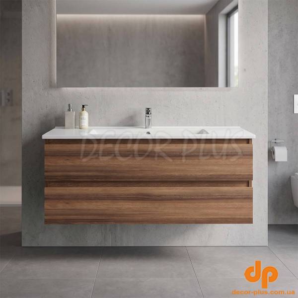 AD0120.10.VV ALINDA,Тумба під раковину 120см з умивальником SU, Walnut (1 сорт)