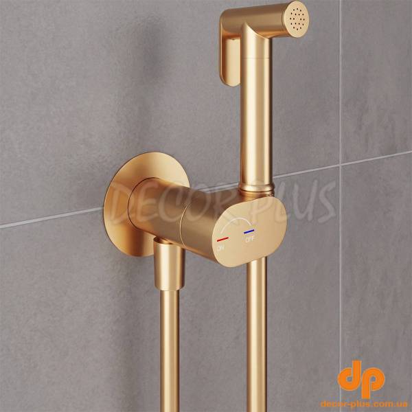 550539BG Flow Гігієнічний душ, brushed gold (1 сорт)
