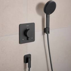 28885340 HG Porter Fine Тримач для ручного душу, brushed black chrome (1 сорт)