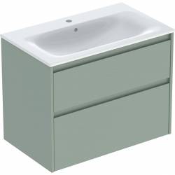 Шафка з умивальником 80 Selnova Square Slim rim 504.139.IK.1 Geberit