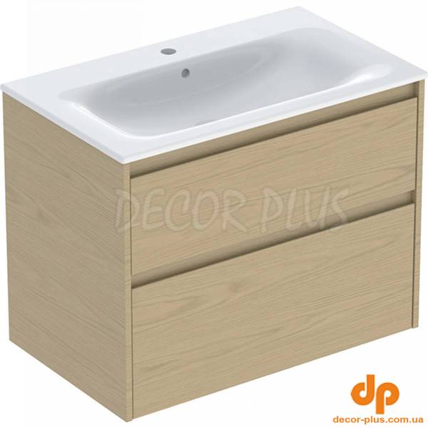 Шафка з умивальником 80 Selnova Square Slim rim 504.139.PS.1 Geberit