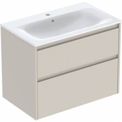 Шафка з умивальником 80 Selnova Square Slim rim 504.139.DB.1 Geberit