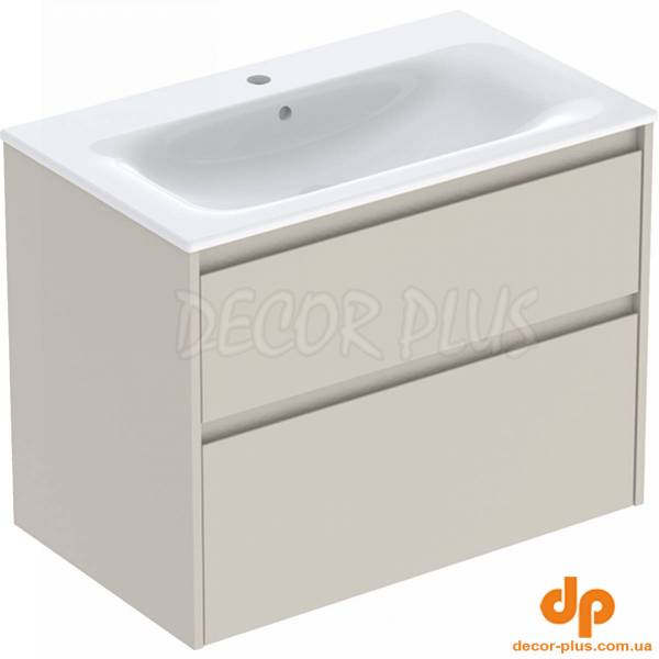 Шафка з умивальником 80 Selnova Square Slim rim 504.139.DB.1 Geberit