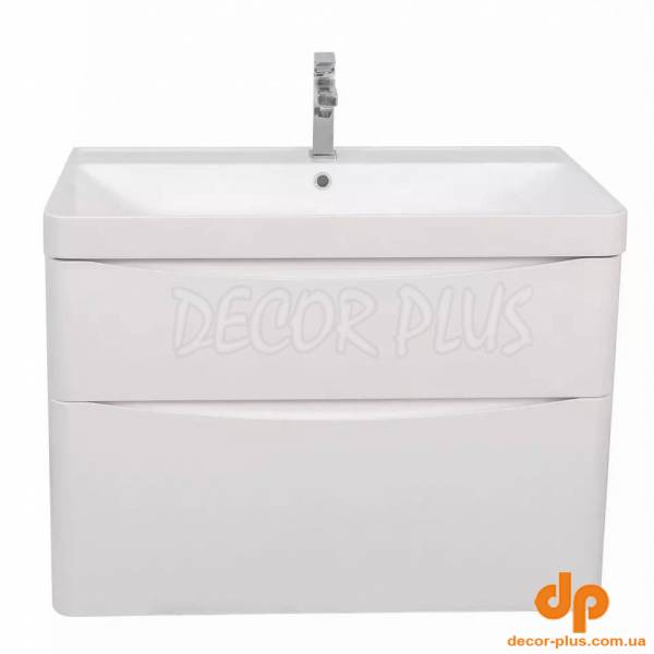 Шафка з умивальником Amerina 75 White Gloss Аква Родос