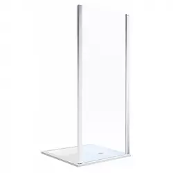 Бічна стінка GEO 80, .сріблястий/скло прозоре