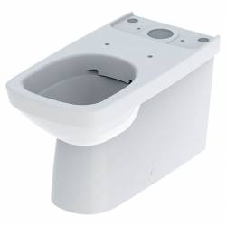 Чаша унітазу SELNOVA SQUARE Rimfree, д/підлоги, гор.злив, прямокутна, пристінна, б/сидіння