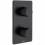 Z00002000073005 BLACK  WHITE Зовнішня частина термостатичного змішувача, mat black (1 сорт)