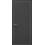 Міжкімнатні двері Папа Карло  ST-24 темно сірий супермат.торець кромка алюмiнiй сiрий