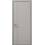 Міжкімнатні двері Папа Карло  ST-18 світло сірий супермат.торець кромка алюмiнiй чорний