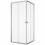D20SE20904007 Arelia Душова кабіна з розсувними дверима, 900х900 мм, кутовий вхід, скло прозоре, проф.срібний полір. (1 сорт)