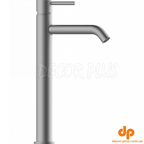 Z00703000094005 TEO-T (TALL) Змішувач для раковини з донним клапаном, SATIN NICKEL (1 сорт)