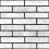 Плитка стінова KB0010 Klinker Brick Білий 60x250x6 Golden Tile