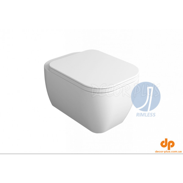 Унітаз підвісний Henges з кришкою soft-close HE18-F85-HE004 Glossy white SIMAS