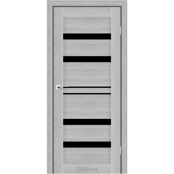 Межкомнатные двери Stil Doors CUBA Дуб Серебристый BLK