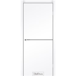 Межкомнатные двери Stil Doors LOFT ALUMINIUM Белый  Мат молдинг  Антрацит