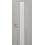Міжкімнатні двері Папа Карло  PL-29 світло сірий супермат скло бiле