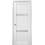 Міжкімнатні двері Папа Карло ML-54 білий матовий скло сатин 2х сторонній