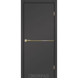 Двері міжкімнатні Korfad DLP-01 антрацит Gold