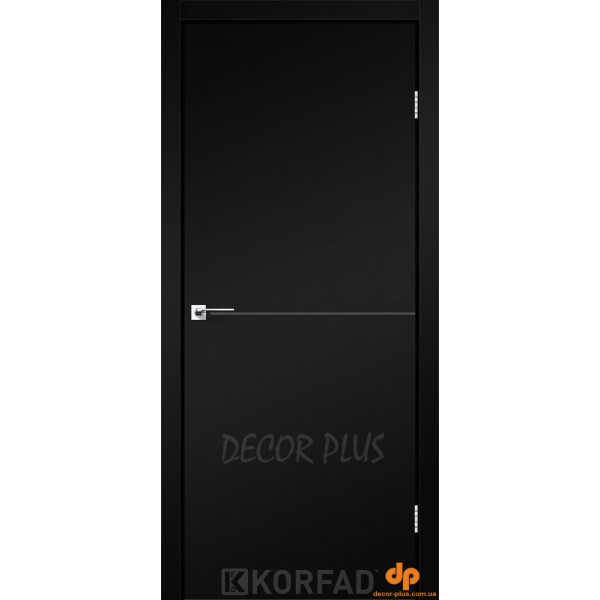 Межкомнатные двери Korfad DLP-01 черный Anthracite