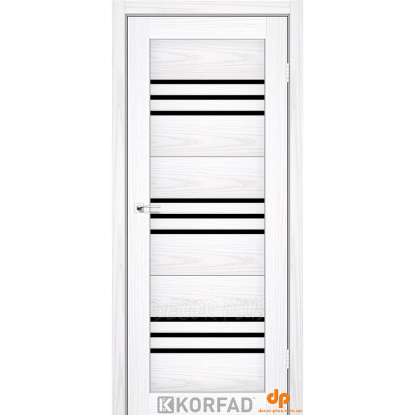 Межкомнатные двери Korfad FL-05 белая лиственица BLK