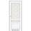 Межкомнатные двери Korfad CL 05 Белый перламутр с рис М2