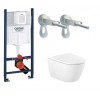 Комплект Інсталяція Rapid SL UA388400WG Grohe + Унітаз Ona Rimless з кришкою soft-close A34H688000 Roca