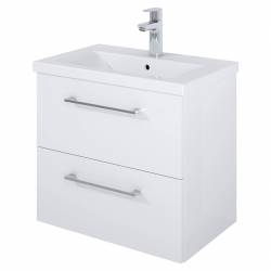 Шафка ROMA COMPACT 60см д/раковини A3272A1000, 2 шухл, білий глянець