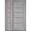 Полуторные двери  Мира серая пастель BLK