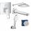 Набір змішувачів 5 в 1 Eurocube UA26417SC0L Grohe