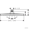 26726000 Crometta E 240 1jet Верхній душ